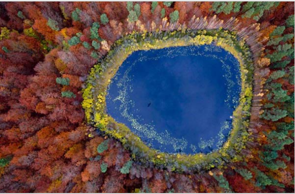 Lake in Pomerania, Poland