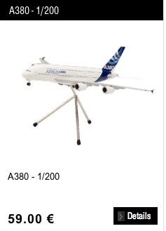 a model airplane on a tripod