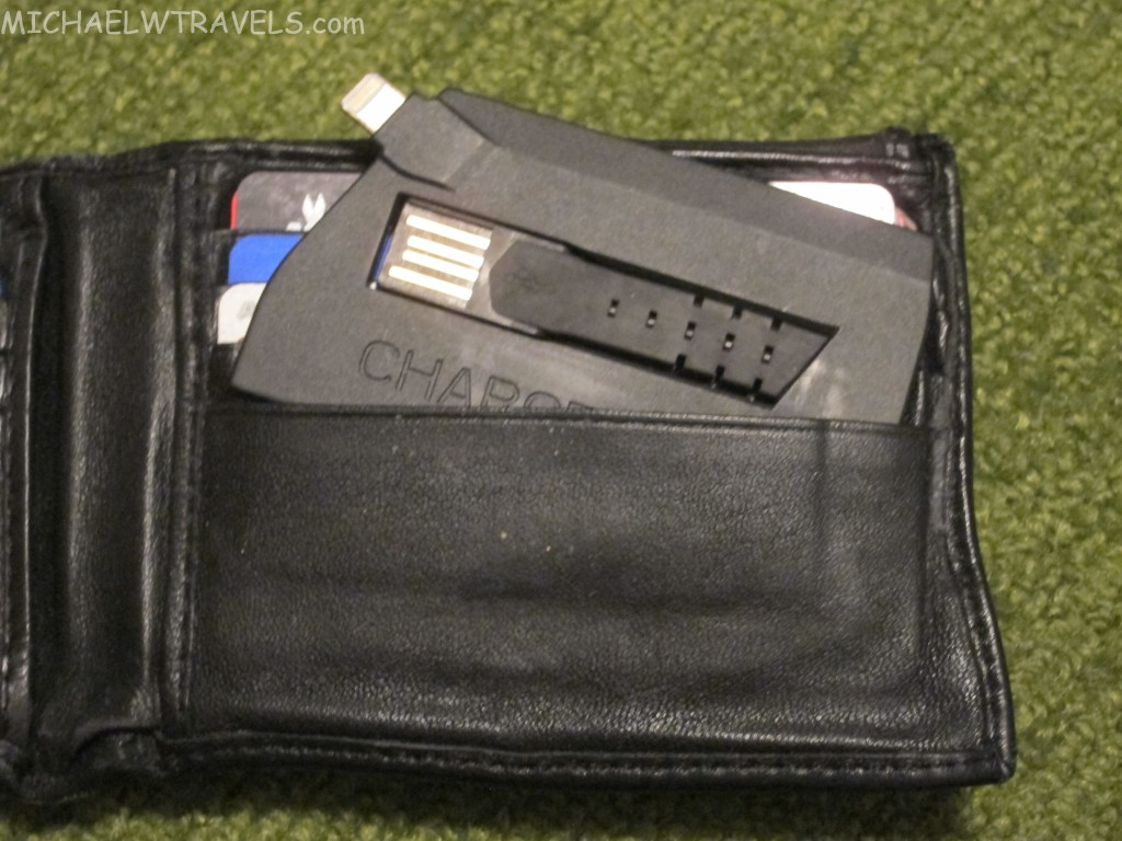 a wallet with a device in it