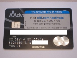 close-up of a credit card