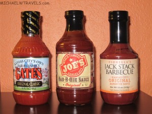 a group of bottles of sauce