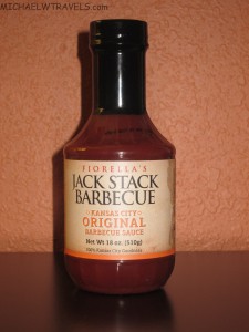 a bottle of barbecue sauce