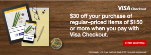 Staples Visa Checkout
