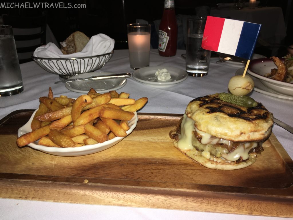 The Amazing French Onion Soup Burger at Le Rivage NYC