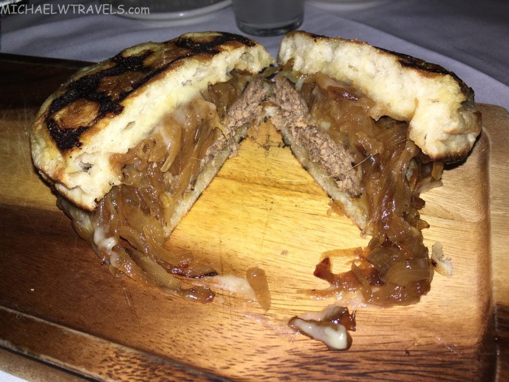 The Amazing French Onion Soup Burger at Le Rivage NYC