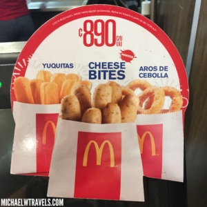 a fast food package on a counter