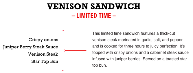 a sandwich with a red line