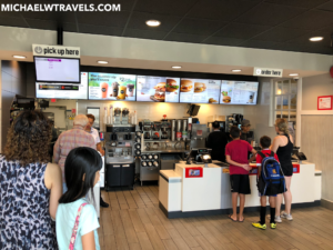 people in a fast food restaurant