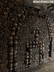 a wall of skulls
