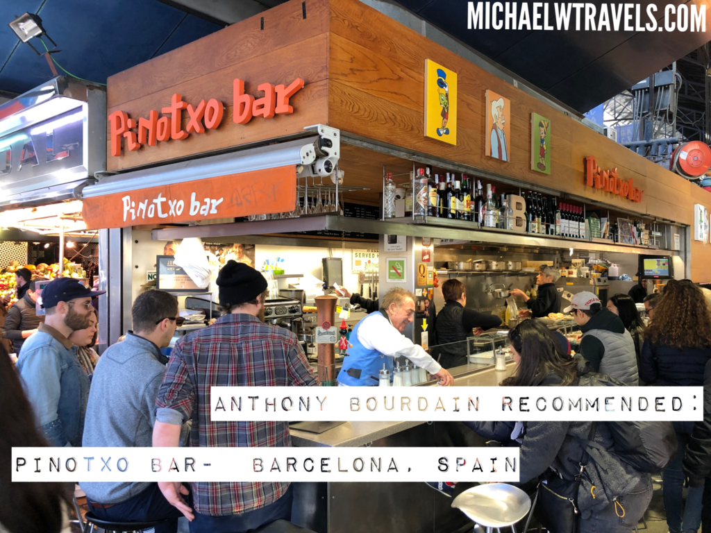 Anthony Bourdain Recommended: Pinotxo Bar- Barcelona, Spain 1 - Michael ...