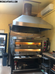 a large oven in a kitchen