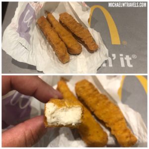 a chicken fingers in a wrapper