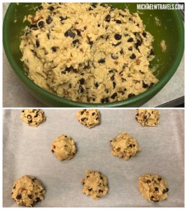 a collage of cookies in a bowl