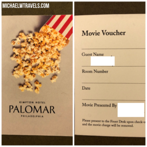 a movie voucher and a movie voucher