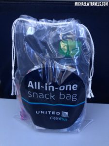 All-In-One Snack Bag, The United Airlines Inflight COVID Service