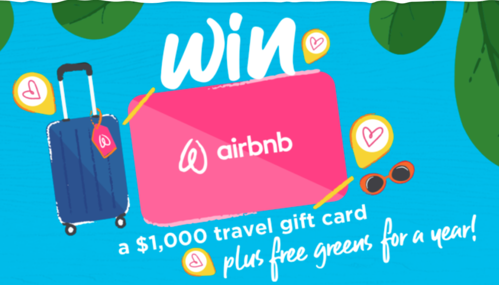 Win A $1,000 Airbnb Gift Card- 3 Winners!