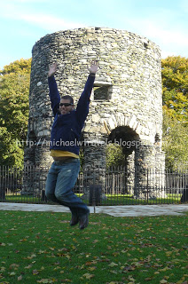 a man jumping in the air