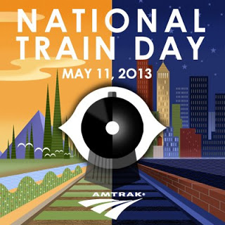 a poster for national train day