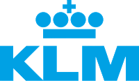 a blue logo with a crown and a cross