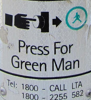 close-up of a sign on a pole