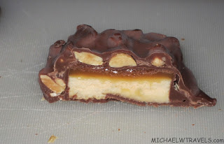a chocolate bar with a filling