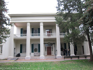 a large white building with columns