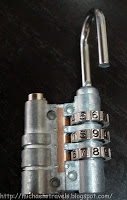 a close-up of a combination lock