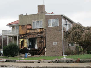a house with a damaged roof