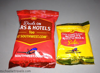 a red and yellow packets